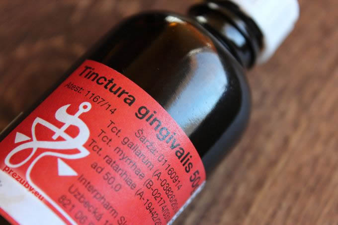 Tinctura gingivalis na liečbu ľahkých infekcií ďasien
